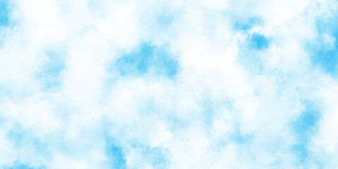 Light blue watercolor abstract background illustration gentle smoke effect against a white background.