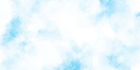 Calm blue watercolor natural winter morning sky background with soft drifting clouds creating a peaceful, airy artistic atmosphere, Refreshing sky blue watercolor texture with smooth clouds or fog.
