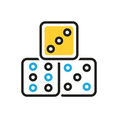 Multi color icon for dies