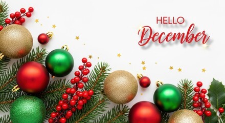 Welcome December Festive Season Decorations