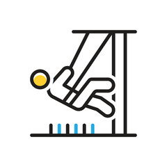 Multi color icon for dare