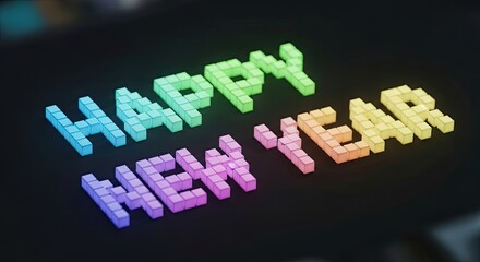 Happy New Year Celebration Festive Greeting