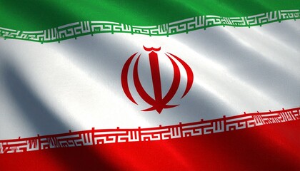 Waving Flag of Iran National Symbol Independence Day Tehran Persian Culture Middle East Travel