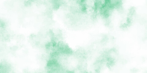 Abstract mint green watercolor texture background with soft cloudy and turquoise tones blended into cloudy, diffused splashes.	