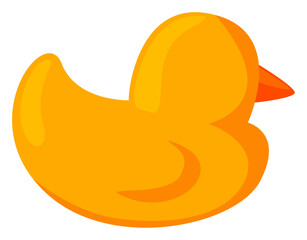 Yellow rubber duck toy illustration symbolizing bath time fun, children’s play, and cute accessories