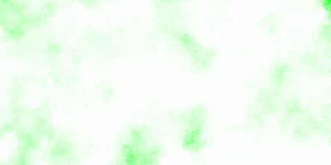 Soft green and mint green white natural cloudy watercolor background with white fog featuring dreamy layered washed empty smooth grunge white clouds on green texture as green watercolor background.