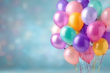 Multicolored Latex Balloons with Metallic Finish for Festive Event Decorations