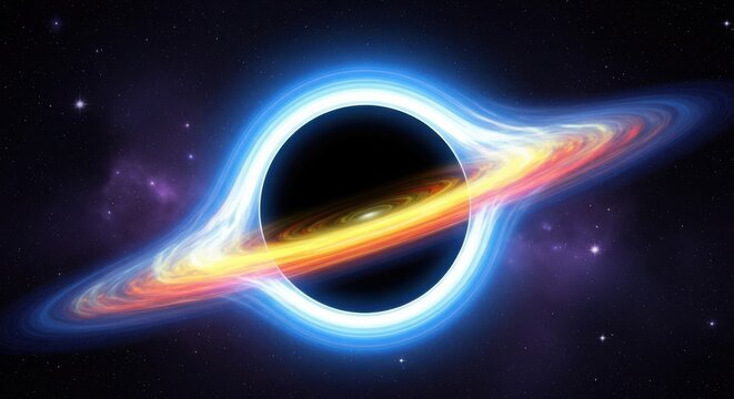 Collapsing Nebula Forms Mysterious Black Hole in Deep Space