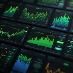 Real-Time Stock Market Analytics Dashboard with Financial Data Visualization made with generative AI