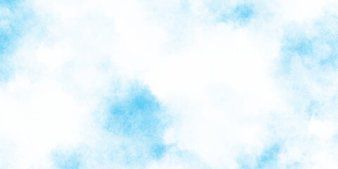Light blue abstract watercolor texture background with delicate splatters and cloudy washes on white background.
