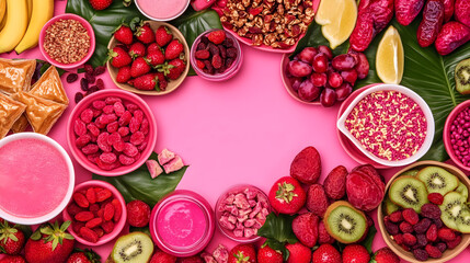 Innovative entrepreneur analyzes vibrant data on tablet surrounded by thriving plants in sunlit greenhouse for sustainable business growth and environmental consciousness