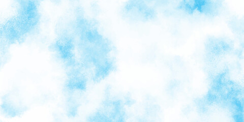 soft and cloudy white clouds on natural sky, Abstract light blue watercolor background with soft pastel clouds and white center delicate and ethereal composition evokes a sense of calm.	