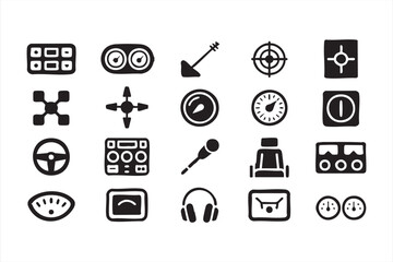 Aircraft dashboard elements and measurement tools