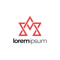 Logo design. Initial 