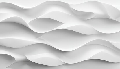 Abstract white wavy forms (1)