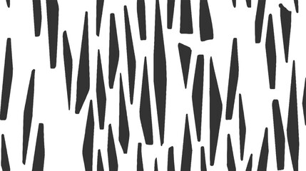 Abstract black and white vertical organic brush stroke pattern vector