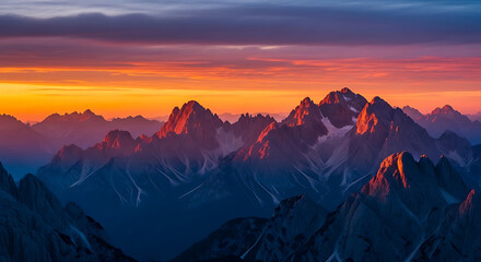 Beautiful Sunset Landscape – Colorful Sky and Scenic Evening View