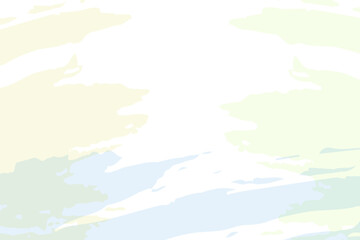 A layered effect of translucent pastel films, creating a complex and visually intriguing surface.