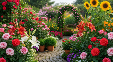 flowers in the garden