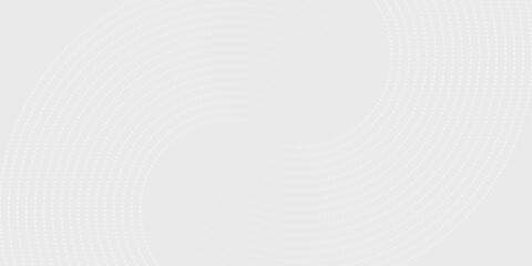 Abstract white glowing geometric lines on gray background. Modern shiny blue circle lines pattern. Futuristic technology concept. Suit for cover, poster,