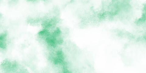 Abstract mint green watercolor texture background with soft cloudy and turquoise tones blended into cloudy, diffused splashes.