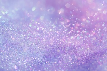 Fototapeta premium Sparkling, dreamy, purple glitter, bokeh background