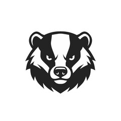 Bold badger mascot logo design, fierce animal emblem for sports team, powerful wildlife symbol, vector illustration, strong character, perfect for branding projects