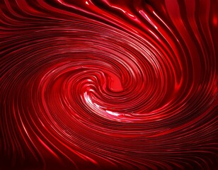 Flowing Strawberry Syrup with Smooth Curved Patterns &ndash; Macro Texture