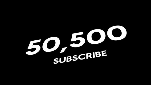 Subscriber Count Animation 1K to 100K | YouTube Growth Motion