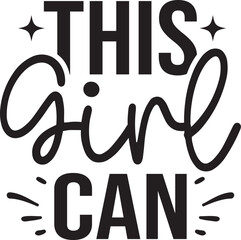 this girl can SVG