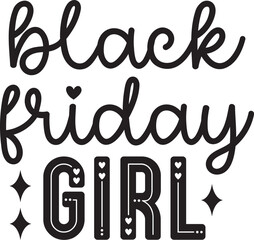 black Friday girl SVG