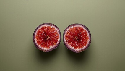 Crimson Hearts, Emerald Field. A Study in Contrasts and Symmetrical Balance.