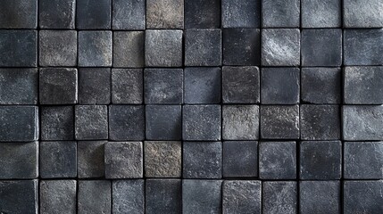 A rough, grunge concrete cement wall texture in dark black and anthracite tones. This industrial background is perfect for urban designs, raw aesthetics, and textured overlays.