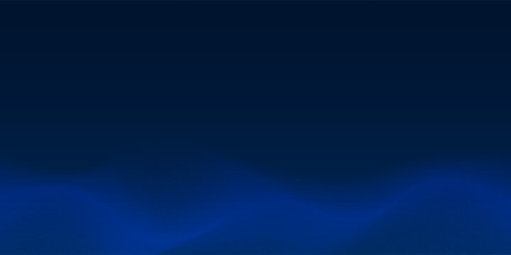 Vector blue background of points. Cyber particles. Big data stream abstract modern design illustration