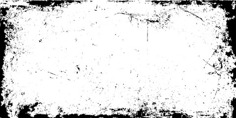 Dusty and grainy old stained abstract Rough distressed grunge border with worn textured edges for creative vintage design backgrounds.