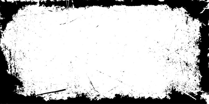 Dusty and grainy old stained abstract Rough distressed grunge border with worn textured edges for creative vintage design backgrounds.