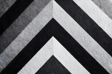 Fototapeta premium Sharp Zigzag Lines Creating Chevron Pattern in Black White Bold Geometric Angular Design Background