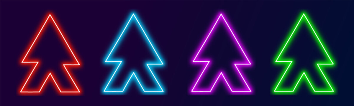 Social media template gradient neon frame rectangle smoke haze mist glow futuristic border pink blue red orange purple design element transparent light vector banner led background