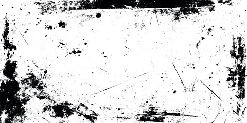 Black and White Abstract Grunge Texture with Paint Splatter and Distress Overlay for Backgrounds vintage designs, urban posters, album covers.