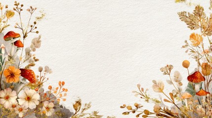 A handcrafted fall border where nature&rsquo;s whimsy meets quiet opulence.
