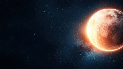 Fototapeta premium Dramatic flare of light against the night sky, symbolizing hope and resilience amidst darkness.