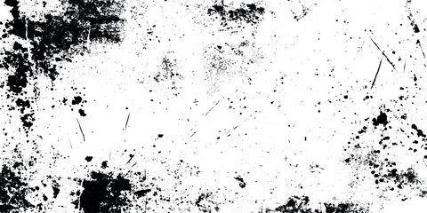 Black and white grunge texture overlay distressed grain dirt scratch surface template heavy abstract retro noise background.	