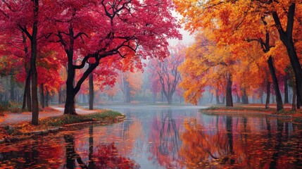 A breathtaking October scene where nature&rsquo;s brilliance mirrors quiet abundance.