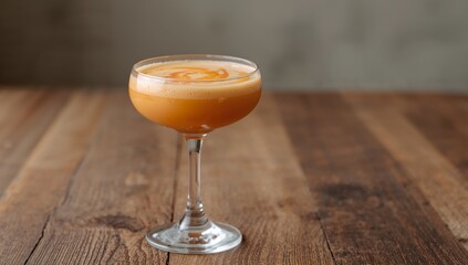 Golden Hour Sip A Symphony of Textures and Hues on Rustic Wood Surface.