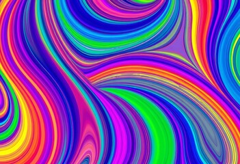 Vibrant, swirling rainbow spectrum, abstract, seamless texture,  art,  design