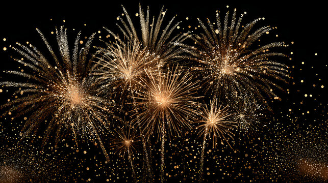 fireworks in the night sky