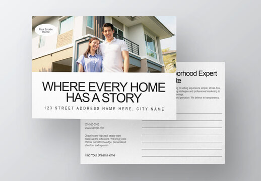 Real Estate Postcard Layout