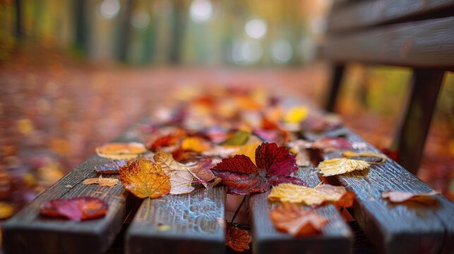 A multilingual tribute to autumn&rsquo;s fleeting beauty, where nature and nostalgia share a bench.