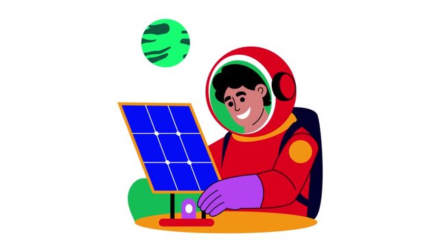 Space Coding Animated Mp4 File