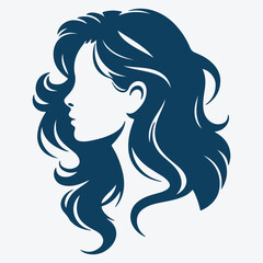 Elegant Woman Silhouette Profile